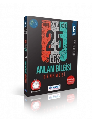 Yanıt Yayınları LGS Anlam Bilgisi 25 Denemesi
