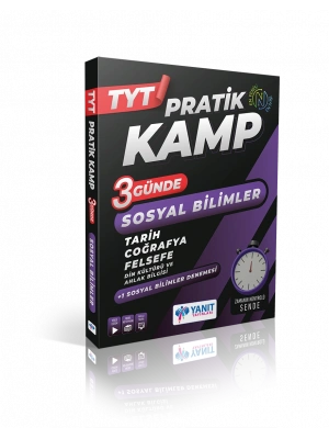 Yanıt Yayınları TYT Sosyal Bilimler Pratik Kamp kitabı