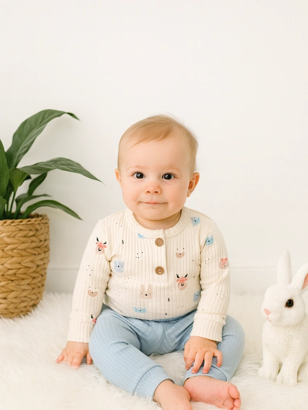 %100 Pamuk 2li Takım - Mavi