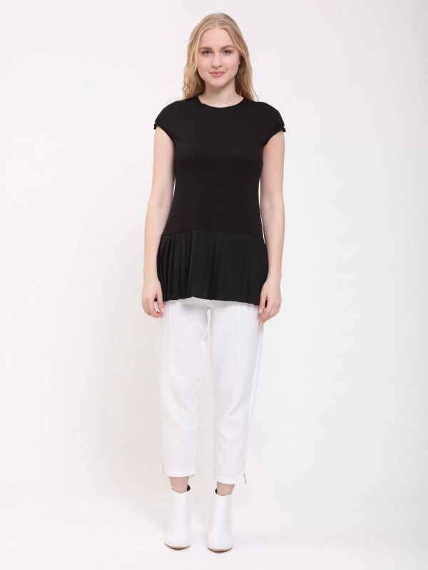 İNVEE 6301 Pliseli Siyah İçlik