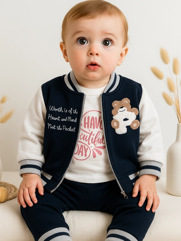 Nakışlı 3lü Eşofman Takımı