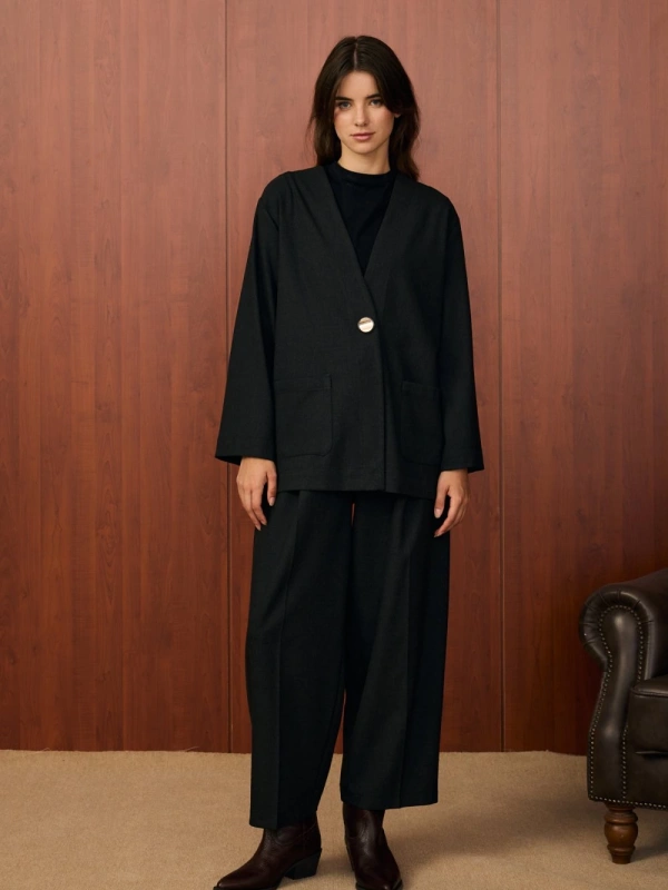 Merwish Moleu Takım-Siyah