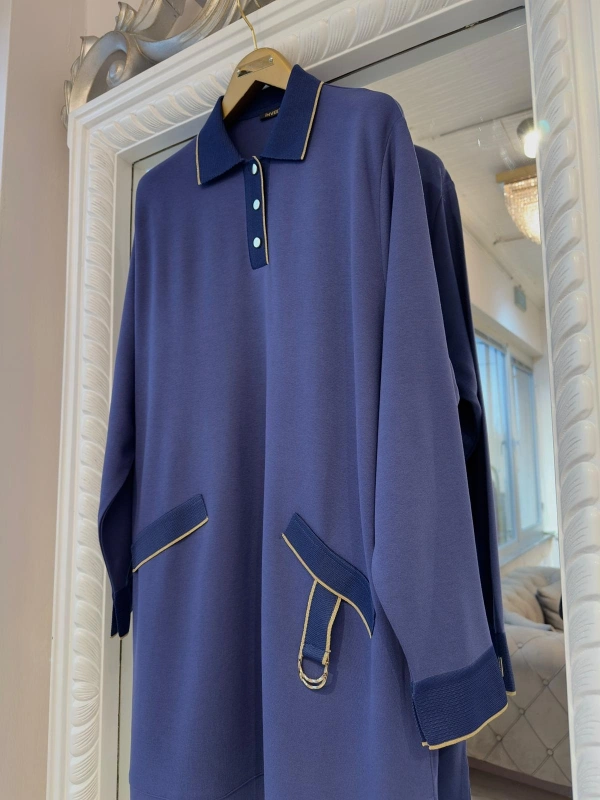 İNVEE İki İplik Tunik - İndigo