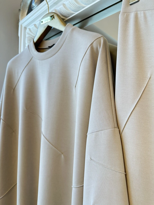 İNVEE Kadın Oversize Takım - Bej