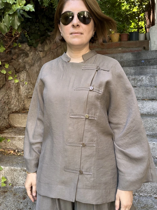 Birit Detaylı Kimono