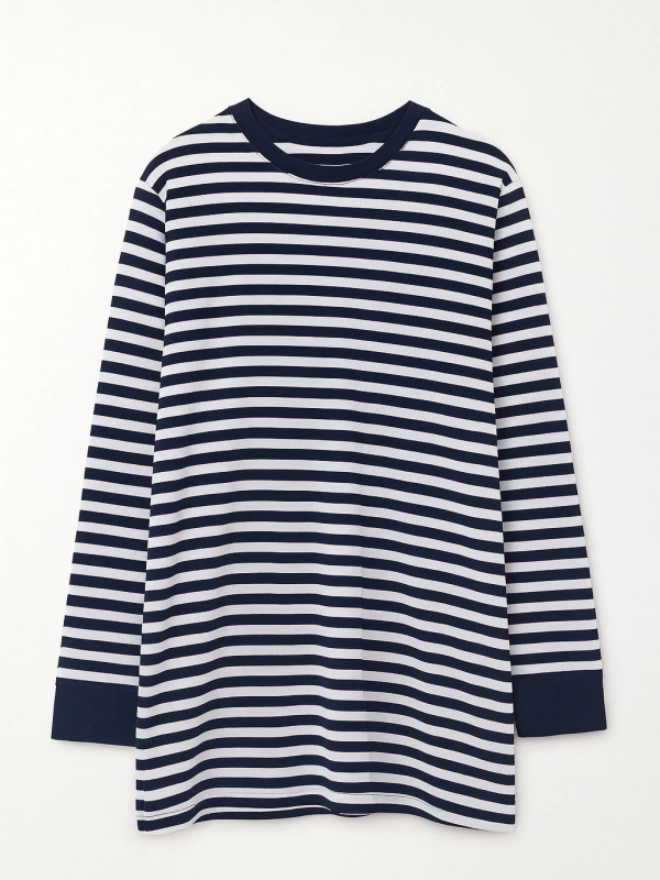 Çizgili Tunik - Lacivert