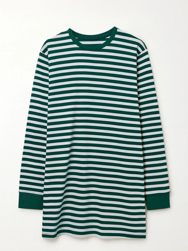 Çizgili Tunik - Yeşil