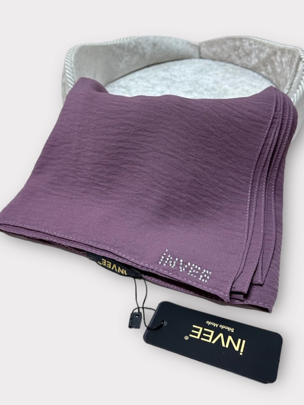 INVEE 1246 Patlıcan Moru Caz Şal