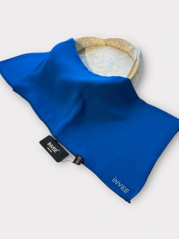 İNVEE 1246 Gece Mavisi Caz Şal