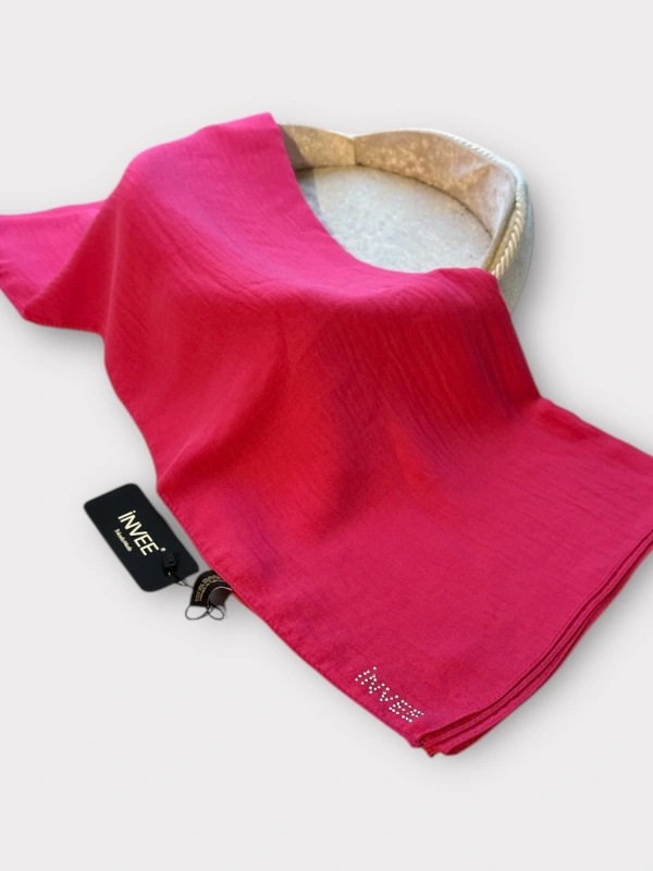 İNVEE 1246 Şeker Pembe Caz Şal