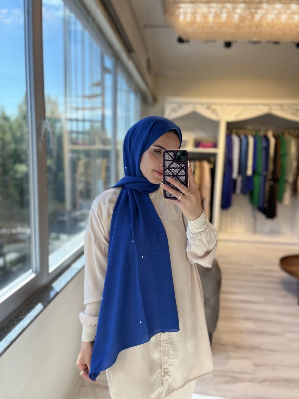 INVEE 1266 Taşlı Caz Sax Şal