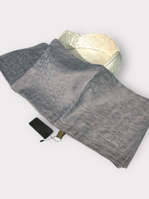 INVEE 1329 Antrasit Leopar Şal