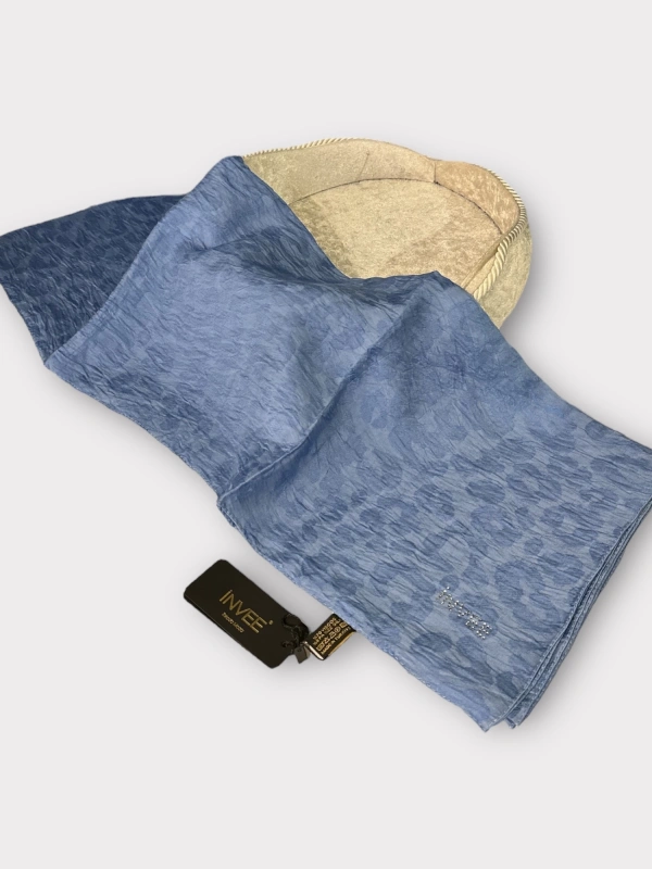 INVEE 1329 Mavi Leopar Şal