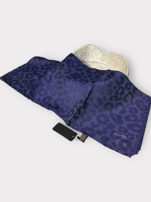 INVEE 1329 Morcivert Leopar Şal