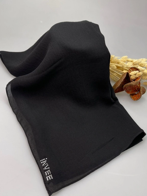 İNVEE 1346 Siyah Caz Eşarp