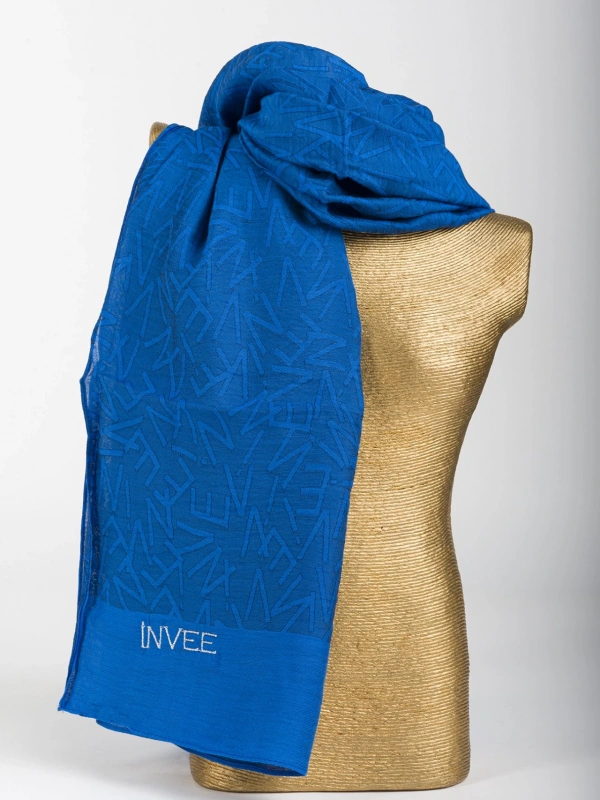 İNVEE 1550 Sax İnvee Desenli Şal