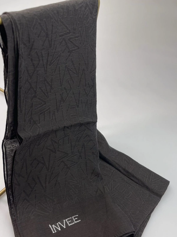 İNVEE 1550 Toprak İnvee Desenli Şal