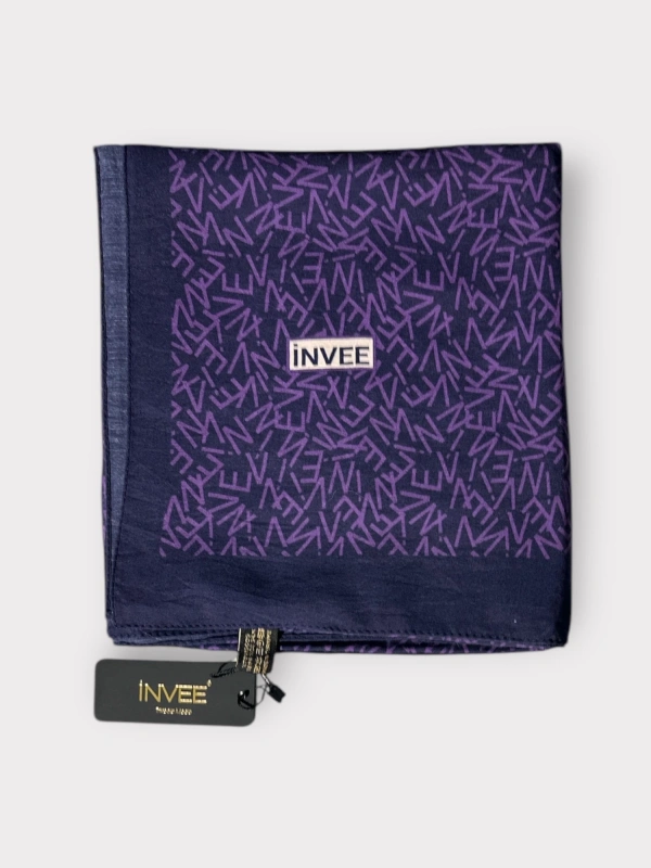 İNVEE 1554 Aura Şal - Lacivert-Mor