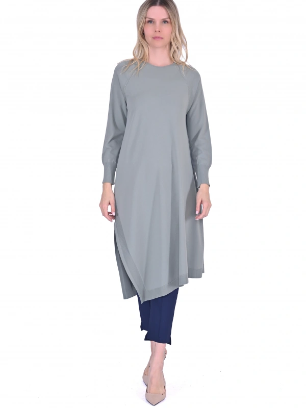 İNVEE 6001 Yanı Yırtmaçlı Küfrengi Tunik