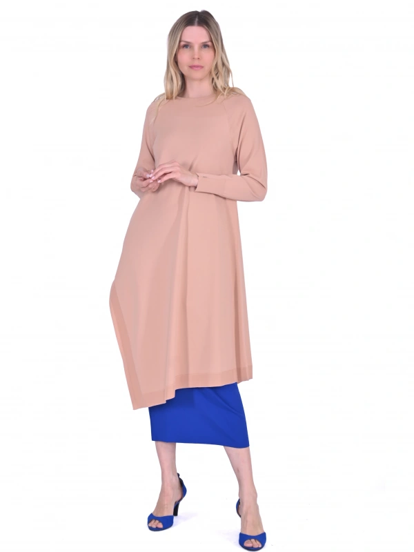 İNVEE 6001 Yanı Yırtmaçlı Soğan Kabuğu Tunik