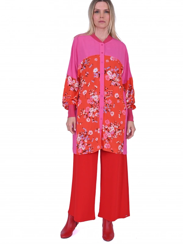 İNVEE Çiçek Desenli Gömlek