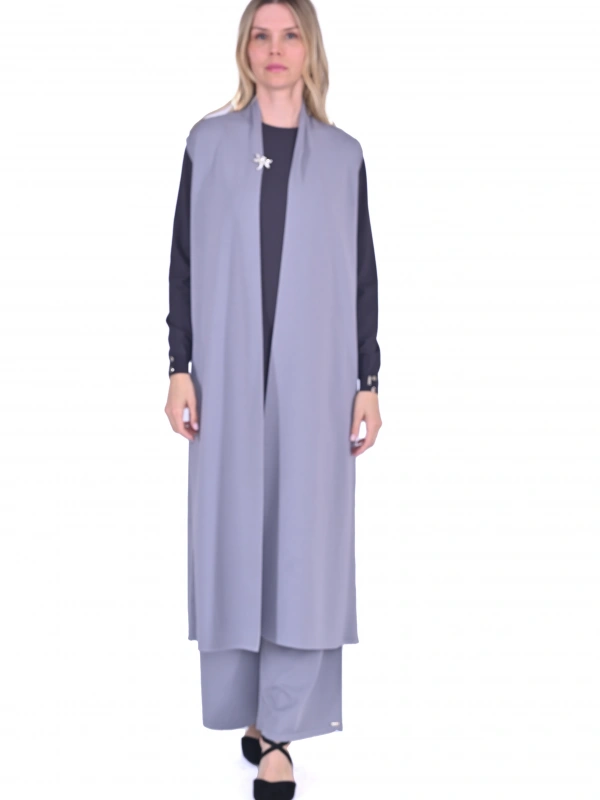 İNVEE Triko Yelek - Gri