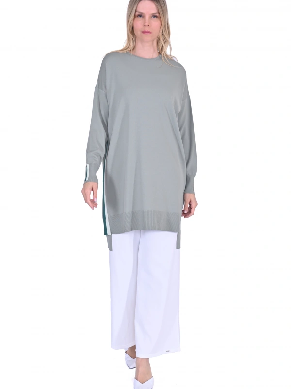 İNVEE 6367 Küfrengi Triko Tunik