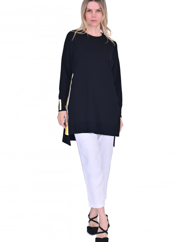 İNVEE 6367 Siyah Triko Tunik
