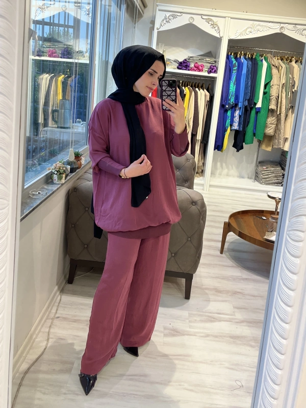 İNVEE 6419 Menekşe Caz Tunik