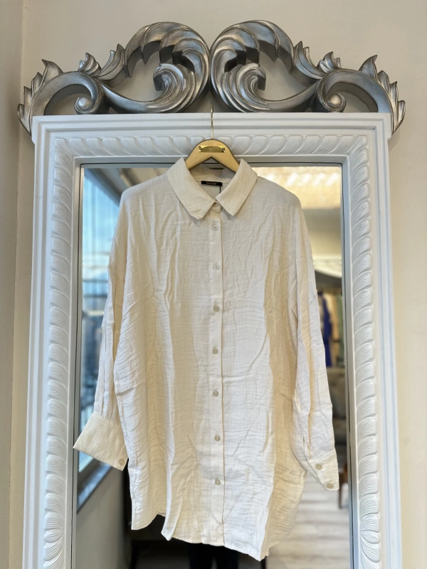 İNVEE 6638 Vanilya Gömlek