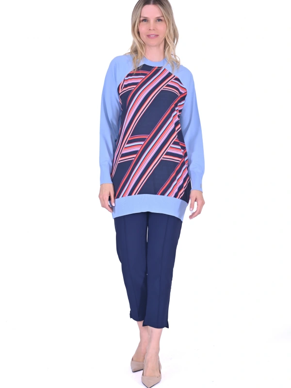 İNVEE 6723 Tunik - Mavi