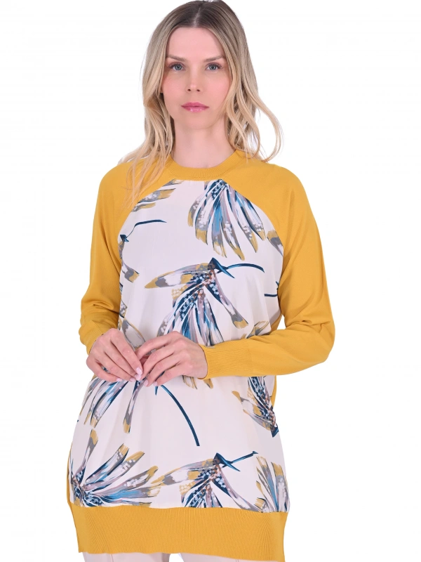 İNVEE 6723 Tunik - Sarı