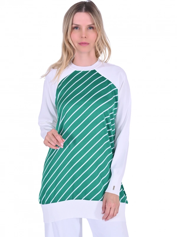 İNVEE 6723 Tunik - Beyaz