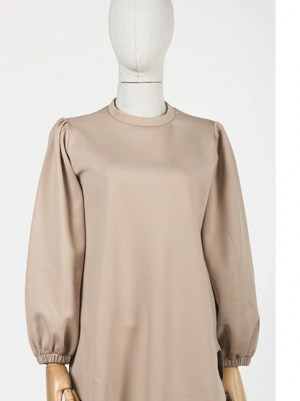 İNVEE 6745 Bej Scuba Tunik