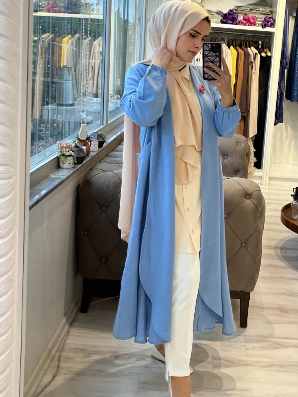 İNVEE 6813 Mavi Keten Kap