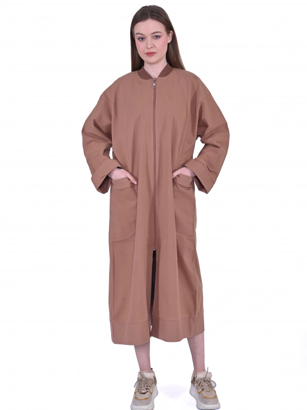 İNVEE 6855 Camel Pamuklu Kap (Elde Yıkama)