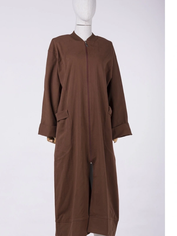 İNVEE 6855 Kahverengi Pamuklu Kap (Elde Yıkama)