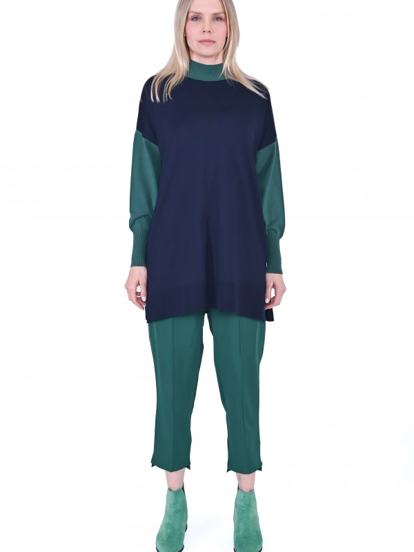 İNVEE 6862 Lacivert Triko Tunik
