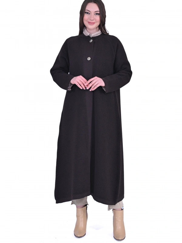 İNVEE 6866 Yün Karışımlı Kahverengi Kap