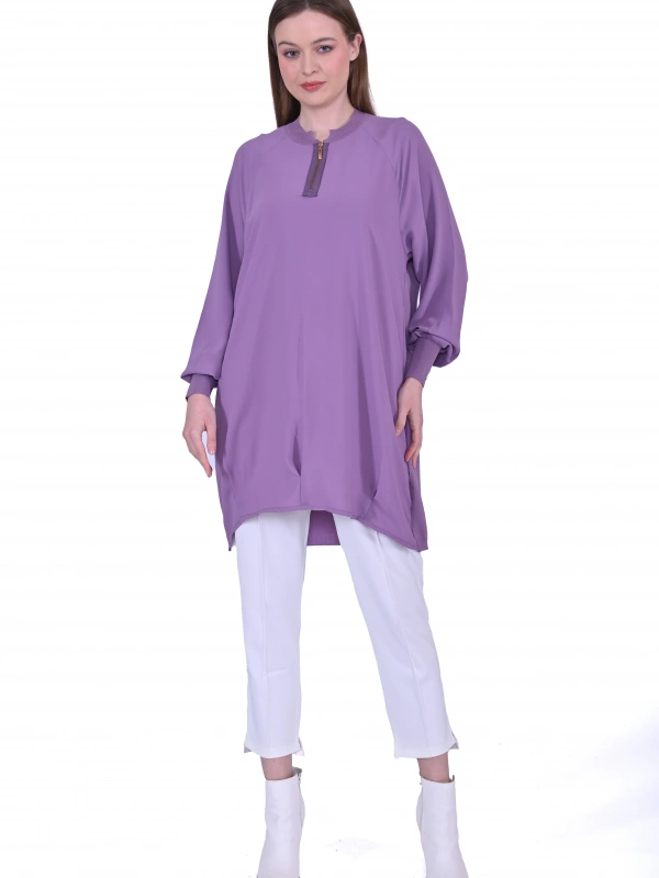 İNVEE 6899 Eflatun Tunik