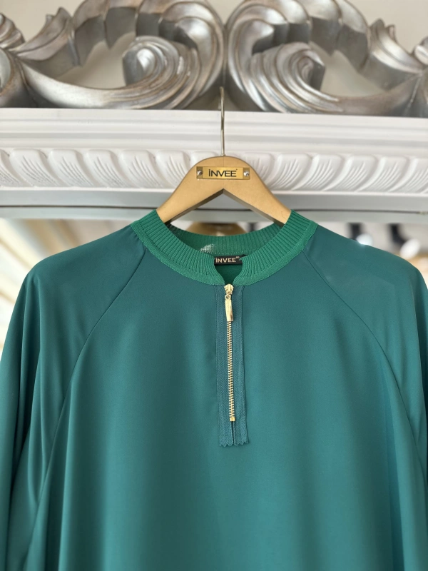 İNVEE 6899 Yeşil Tunik