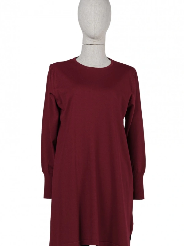 İNVEE 6911 Bordo Triko Tunik