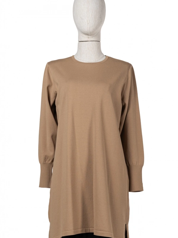 İNVEE 6911 Camel Triko Tunik