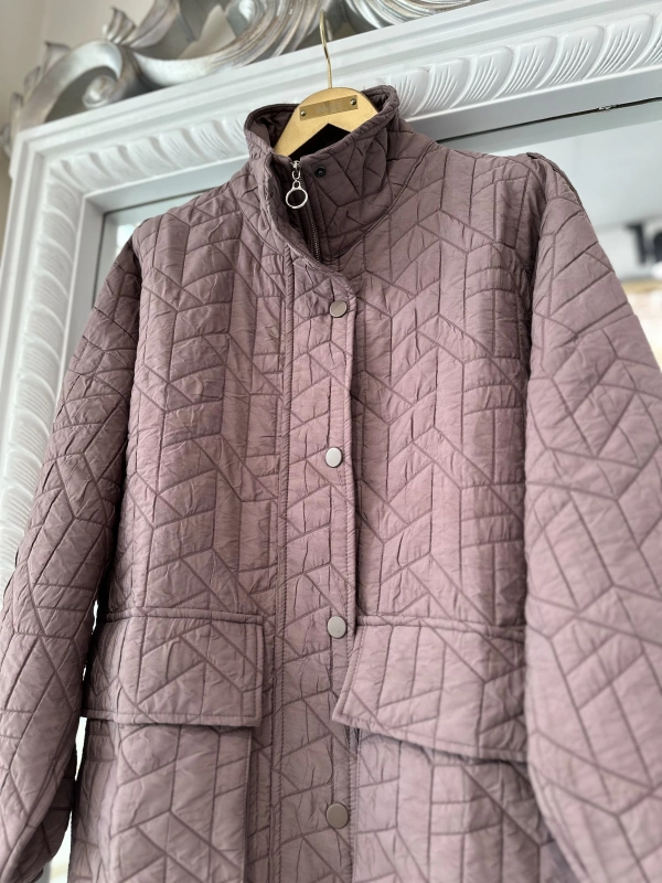 İNVEE 6913 Vizon Kapitone Ceket