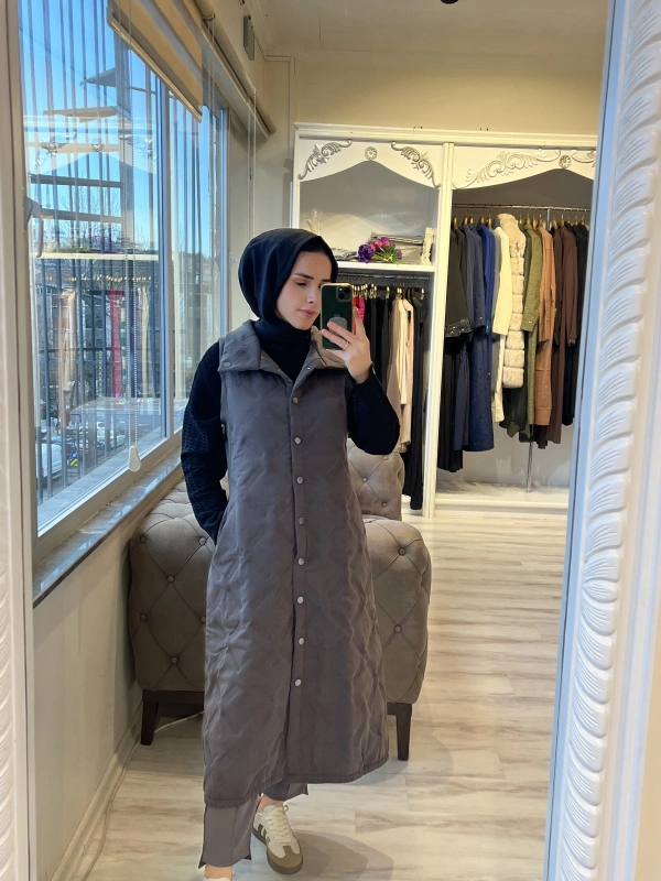 İNVEE 6916 Kapitone Haki Yelek