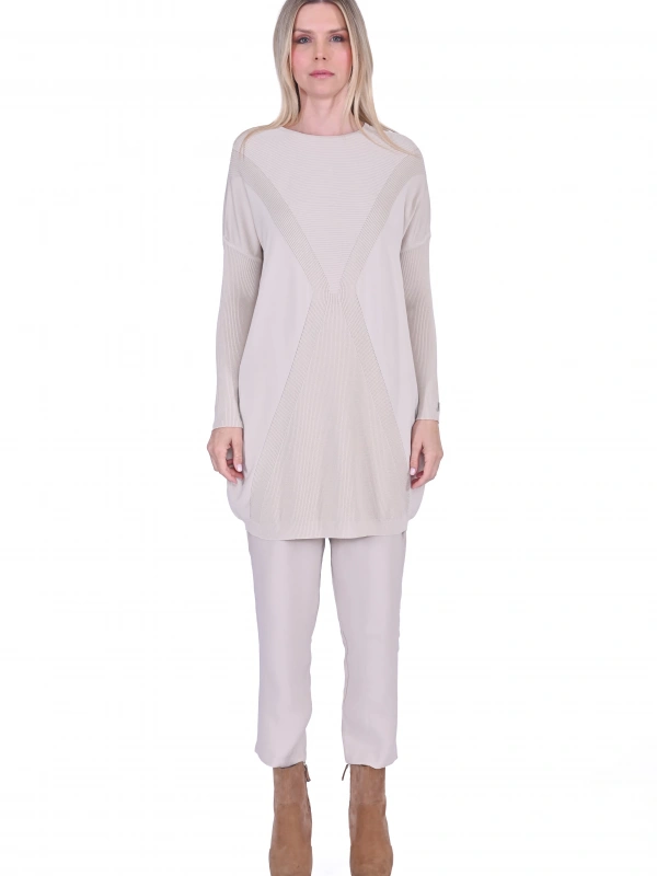 İNVEE 6923 Taş Rengi Tunik