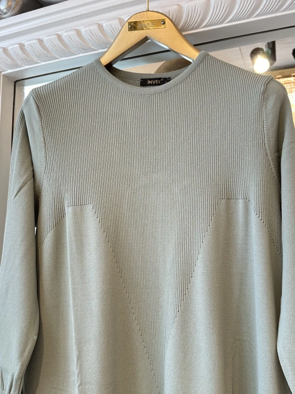 İNVEE 6931 Triko Elbise - Küfrengi