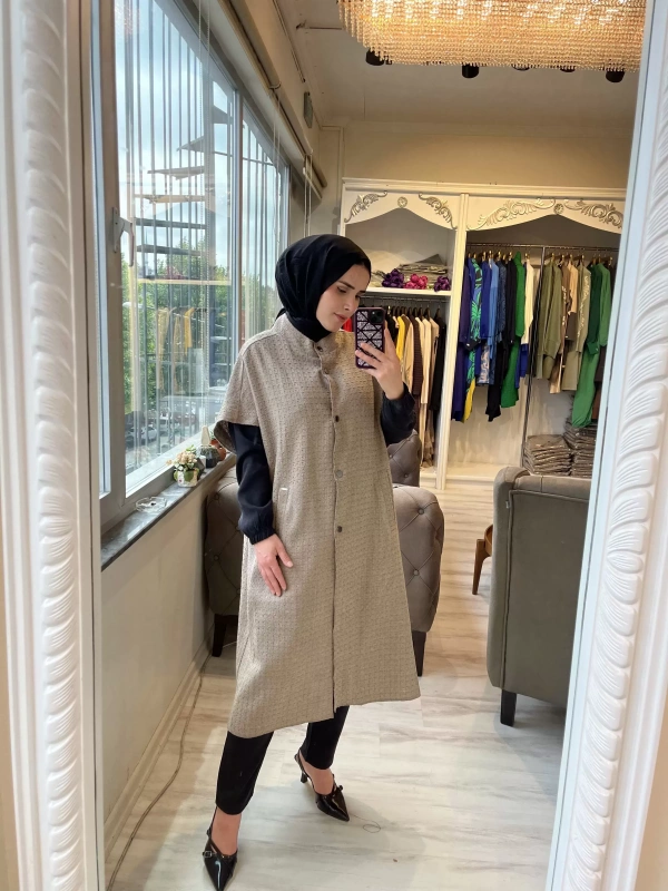 İNVEE 6946 Vizon Tüvit Yelek