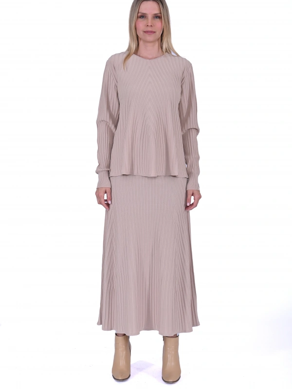 İNVEE 6984 Fondöten Triko Etek