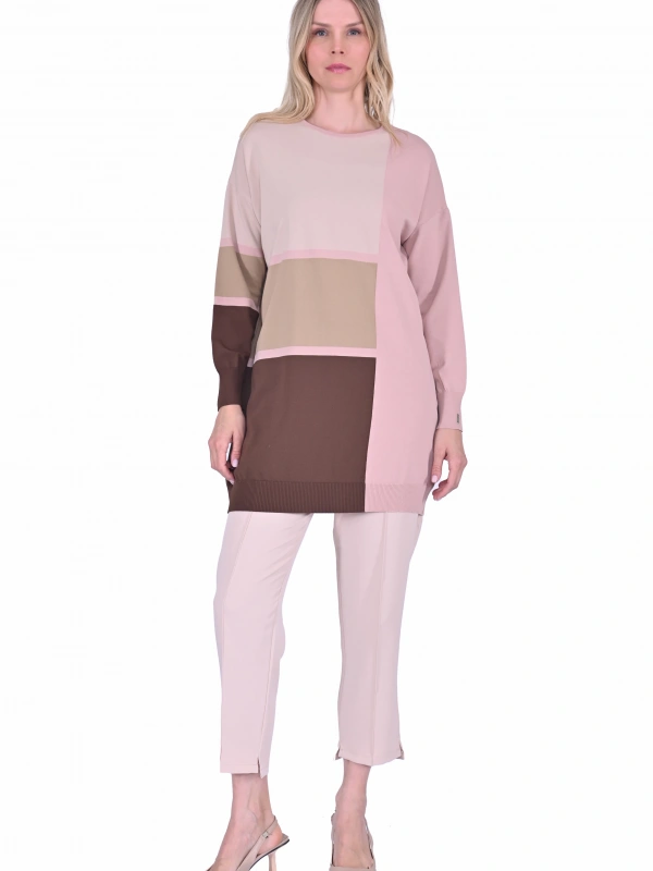 İNVEE 6994 Somon Triko Tunik